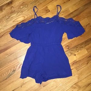 Royal blue romper NWT